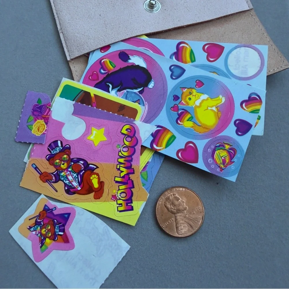 Vintage 90s Lisa Frank scattered sticker lot